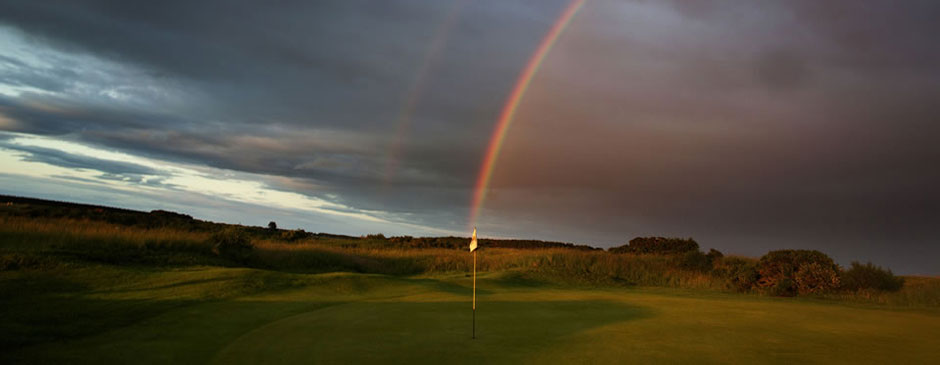 Regenbogen ber dem Tain Golf Club 