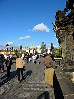 Auf derr Karlsbr�cke in Prag